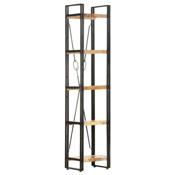 vidaXL Knižnica s 5 policami 40x30x180 cm mangovníkový masív