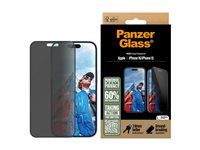 PanzerGlass Privacy ochranné sklo Apple iPhone 16/15 s inštalačným rámčekom a ochranou súkromia