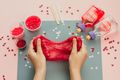 DIY Slime Sada na výrobu slizu Jahoda XL