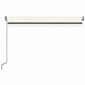 vidaXL Ručne zaťahovacia markíza 450x300 cm krémová