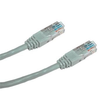 DATACOM Patch cord UTP CAT5E 2m šedý, AWG 24, plná meď