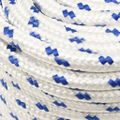 vidaXL Lodné lano biele 14 mm 25 m polypropylén