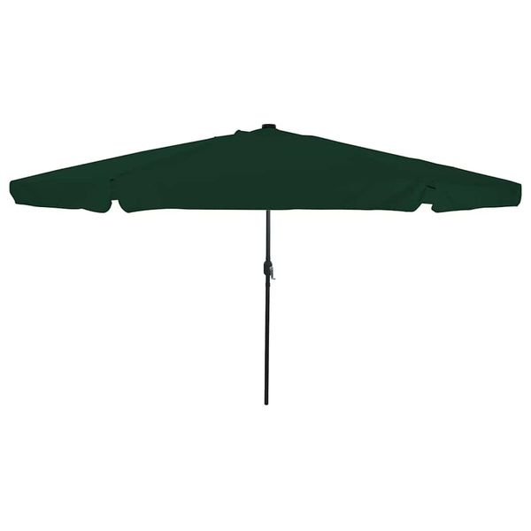 vidaXL Záhradný slnečník Zelená 395 x 395 x 245 cm Polyester