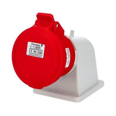 Zásuvka vstavaná 23353 IP54/400V/32A/5P 6h, uhol 90° - SpeedPRO
