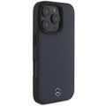 Puzdro Mercedes pre iPhone 16 Pro Max 6,9" MEHMP16X23RBARV Hardcase Textúrovaná a hladká koža MagSafe tmavomodrá
