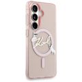 Karl Lagerfeld puzdro IML KC Script MagSafe pre Samsung Galaxy S26 ružová