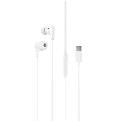XO drôtové slúchadlá EP84 USB-C biela
