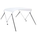 vidaXL Strieška Bimini s 2 oblúkmi biela 180x150x110 cm