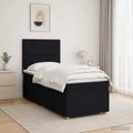 vidaXL Posteľ boxspring s matracom Čierna 80 x 200 cm Látka