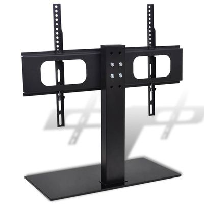 vidaXL Držiak na TV so základňou, železo, čierny 32"-70"