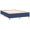 vidaXL Posteľ boxsping s matracom a LED modrá 140x200 cm látka