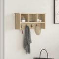 vidaXL Vešiak na stenu Nástenná montáž Sonoma dub 50 x 16 x 26 cm