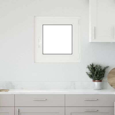 vidaXL Podkrovné okno RISOR 50 x 50 cm PVC a sklo Biela