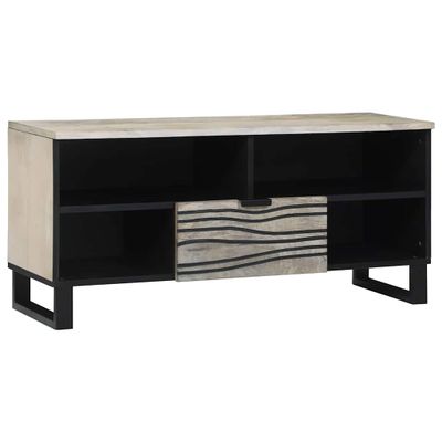 vidaXL TV jednotky so zásuvkou Biela 105 x 33 x 46 cm Kompozitné drevo