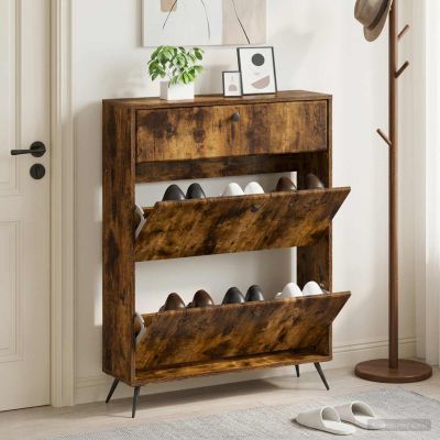 vidaXL Skriňa na topánky BREDA 78 x 24 x 103 cm Kompozitné drevo