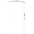 vidaXL Posuvné dvere s kovaním ESG sklo a hliník 90x205 cm