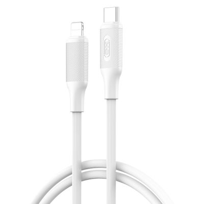 XO kábel NB-Q265A PD USB-C - Lightning 1,0 m 27 W biely