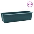 vidaXL Kvetinové boxy pre euro palety 24 ks Zelená 36 x 13,5 x 9,5 cm