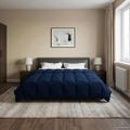 vidaXL Prikrývka na celý rok 200 x 240 cm 4 ročné obdobia Tmavomodrá