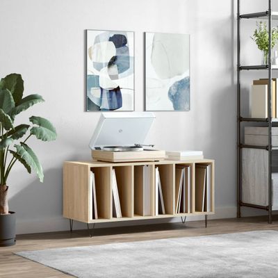 vidaXL Skrinka na platne dub sonoma 100x38x48 cm kompozitné drevo