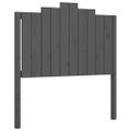 vidaXL Rám postele s čelom sivý 100x200 cm masívne drevo