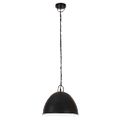 vidaXL Industriálna vintage závesná lampa 25W, čierna,okrúhla 31cm E27