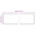 vidaXL Behúň MARSA Sivá 50 x 450 cm Polyester a PVC