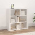vidaXL Komoda biela 80x30x80 cm spracované drevo