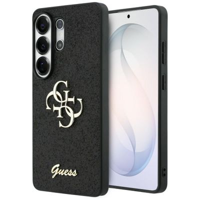 Puzdro Guess Fixed Glitter Big 4G Metal Logo pre Samsung Galaxy S26 Ultra čierne