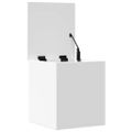 vidaXL Úložný box biely 40x42x46 cm kompozitné drevo