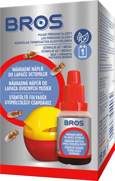 Bros Náhradná nápĺň do lapača ovocných mušiek 15 ml