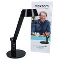 MAXCOM ML4400 LUMEN, Stolová LED lampa, USB, čiern