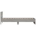 vidaXL Posteľný rám s čelom sivý sonoma 75x190 cm kompozitné drevo