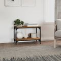 vidaXL TV skrinka dymový dub 60x33x41 cm spracované drevo
