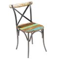 vidaXL Jedálenské stoličky 2 ks, recyklovaný masív