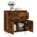 vidaXL Komoda dymový dub 60x35x70 cm spracované drevo