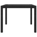 vidaXL 9-dielny vonkajší jedálenský set so sedákmi polyratanový čierny