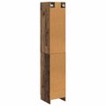 vidaXL Sada skríň 2 ks 33 x 34,5 x 87 cm Kompozitné drevo Staré drevo