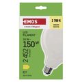 LED žiarovka Filament G125 / E27 / 18 W (150 W) / 2452 lm / teplá biela