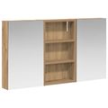 vidaXL Set kabinetov do kúpeľne 3 ks 90 x 10,5 x 50 cm