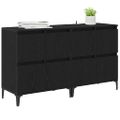 vidaXL Komody 2 ks Čierny dub 60 x 35 x 70 cm Kompozitné drevo