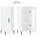 vidaXL Komoda lesklá biela 34,5x34x90 cm spracované drevo