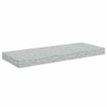 vidaXL Plávajúce nástenné police 4 ks, betónovosivé 60x23,5x3,8 cm MDF