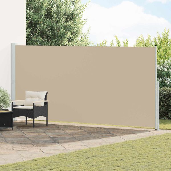 vidaXL Retračná bočná markíza 180 x 600 cm Polyester Obdĺžnikový