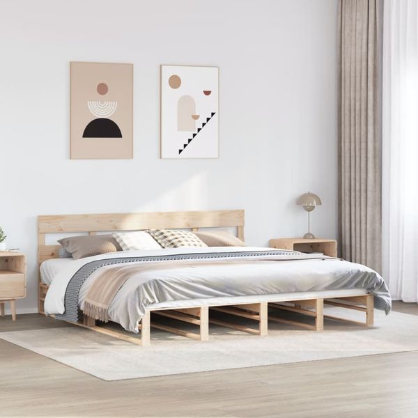 vidaXL Posteľ bez matraca 180x200 cm masívna borovica