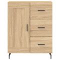 vidaXL Vysoká skrinka dub sonoma 69,5x34x180 cm spracované drevo