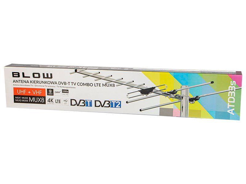 Anténa pasívna DVB-T/T2 BLOW ATD33S MUX8 Anténa pasívna DVB-T/T2 BLOW ATD33S MUX8