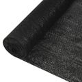 vidaXL Tieniaca sieť čierna 1x25 m HDPE 150 g/m²