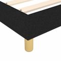 vidaXL Posteľný rám s boxspringom čierny 200x200 cm látka