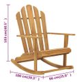 vidaXL Hojdacie kreslá Adirondack 2 ks masívne tíkové drevo